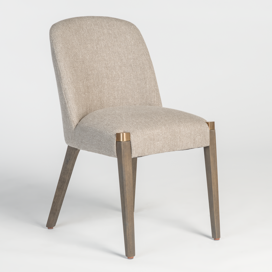 Renton Dining Chair - Bisque + Beechwood - Classic Carolina Home