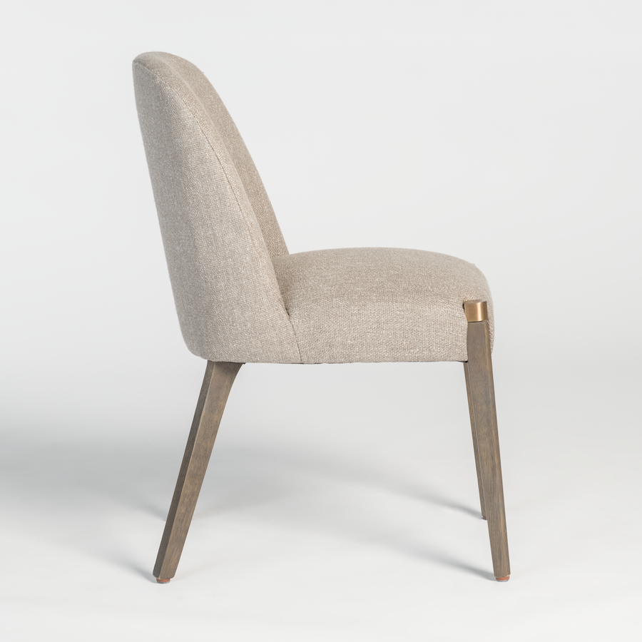 Renton Dining Chair - Bisque + Beechwood - Classic Carolina Home