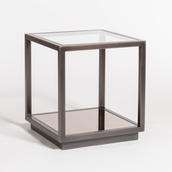 Turner 20" End Table - Gunmetal - Classic Carolina Home