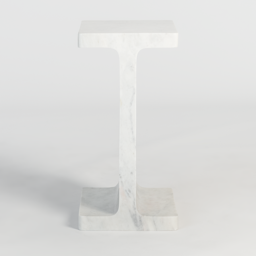 Solitaire 16" Marble End Table - Classic Carolina Home