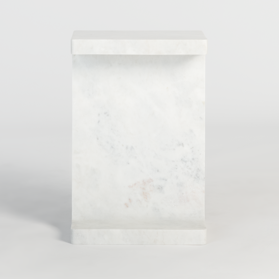 Solitaire 16" Marble End Table - Classic Carolina Home