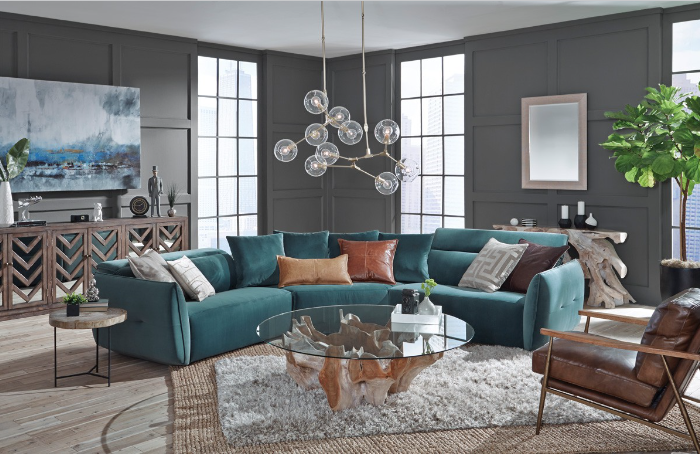 Kristoff Top Grain Leather Club Chair - Antique Brown - Classic Carolina Home