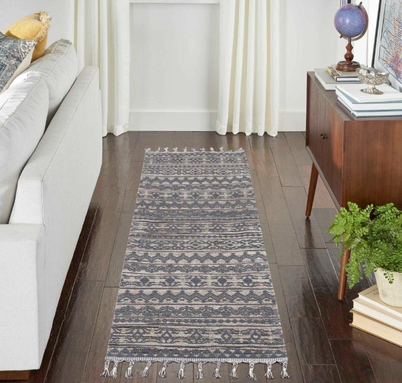 Azteca Area Rug - Mocha/Charcoal