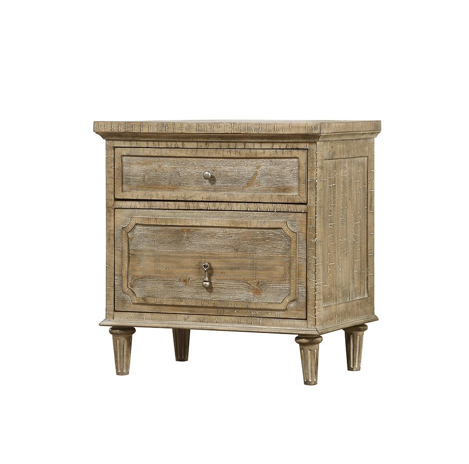 Greenville 27" 2 Drawer Nightstand - Sandstone - Classic Carolina Home