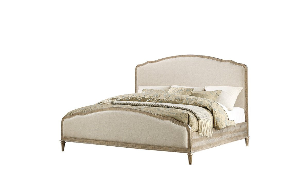 Greenville Upholstered Bed - King - Sandstone - Classic Carolina Home