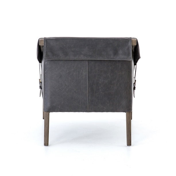 Edney 27" Occasional Chair - Ebony + Grey - Classic Carolina Home