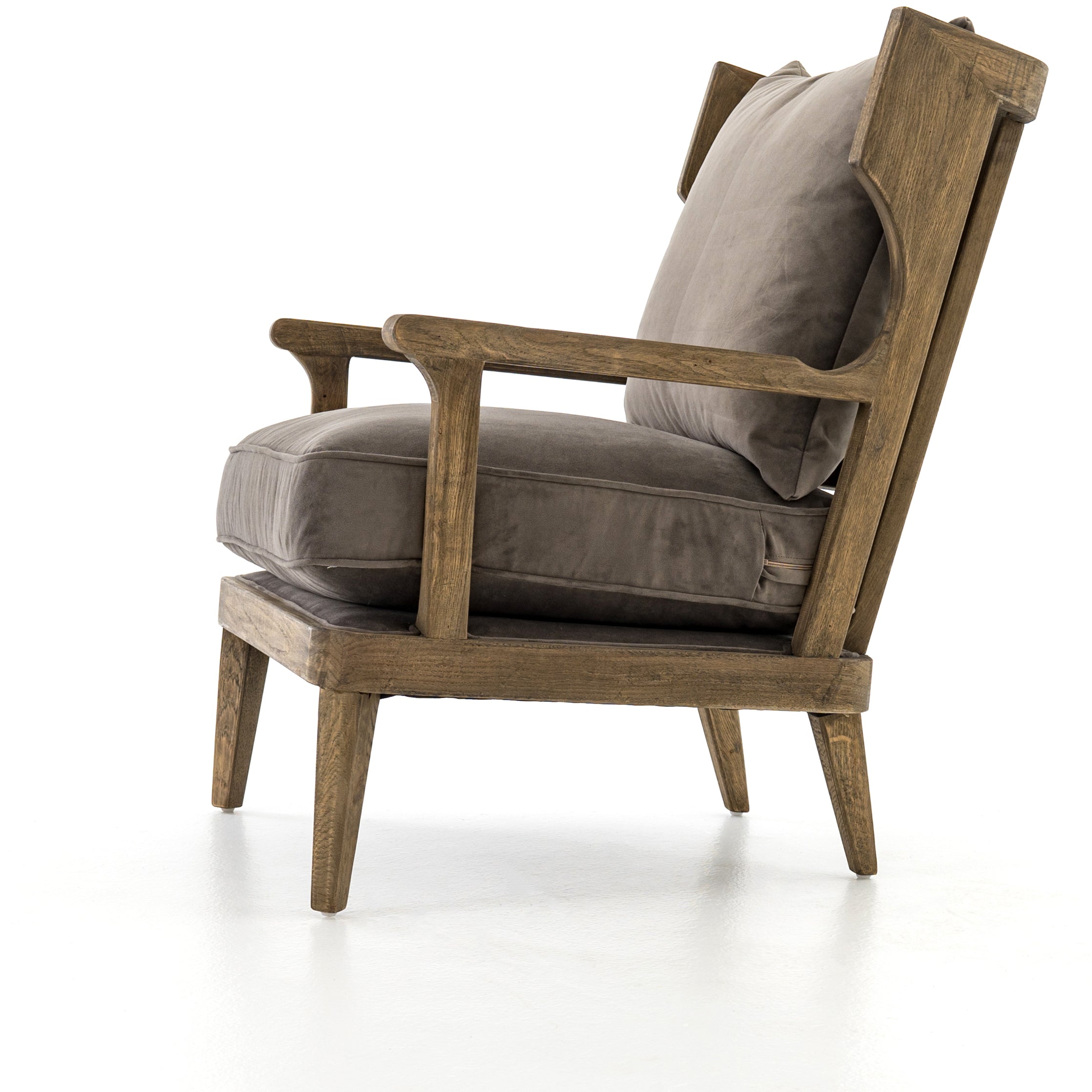 Lance Wingback Chair - Driftwood + Mist - Classic Carolina Home
