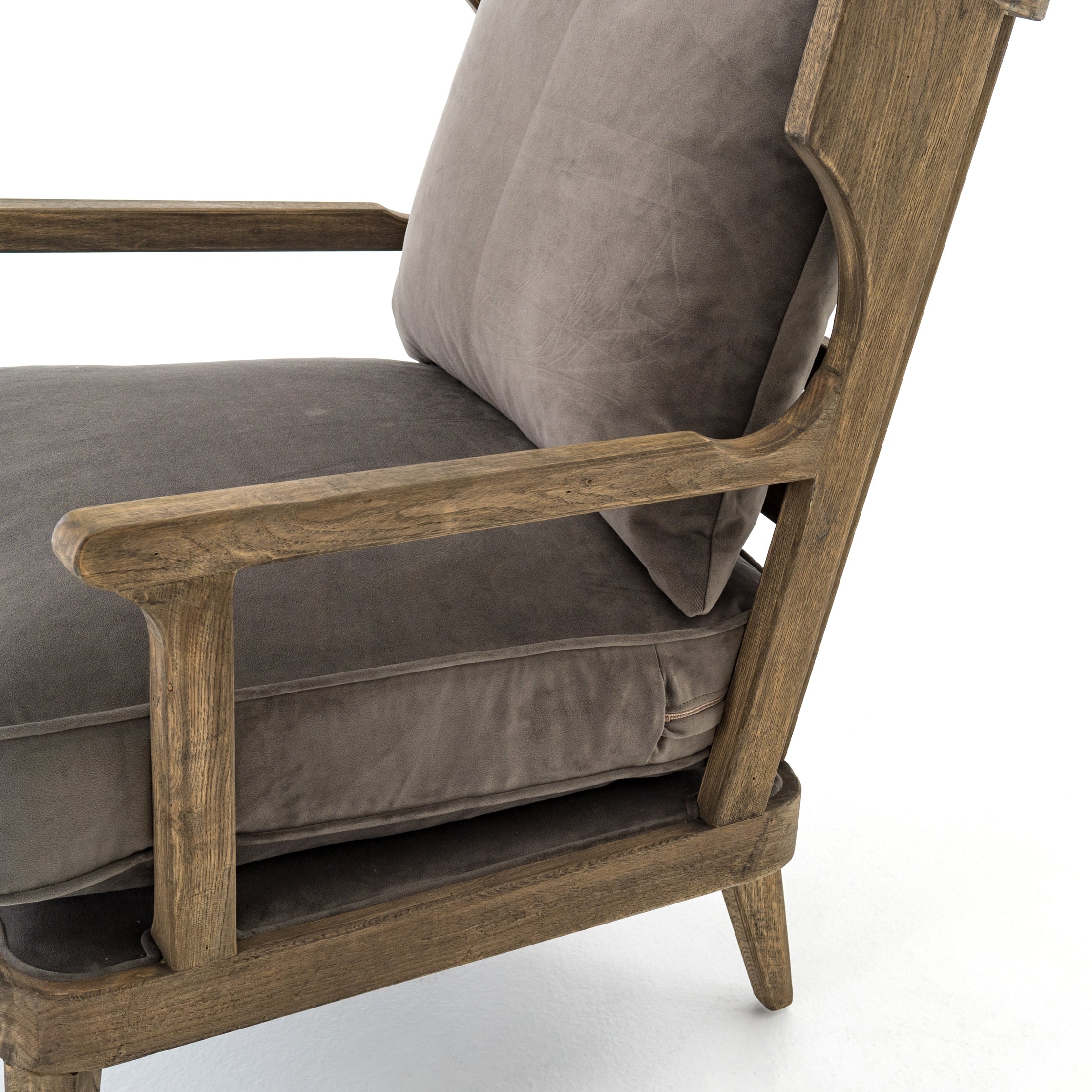 Lance Wingback Chair - Driftwood + Mist - Classic Carolina Home