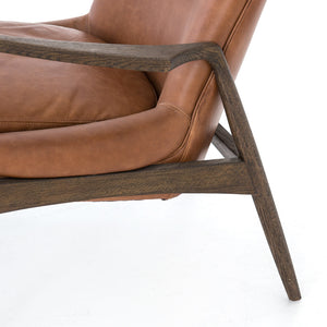Brandon 26" Top Grain Leather Chair - Brandy - Classic Carolina Home
