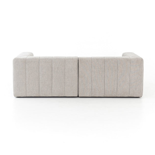 Lindsay 88" Channeled Sectional w/Left Arm Facing Chaise - Sandstone - Classic Carolina Home