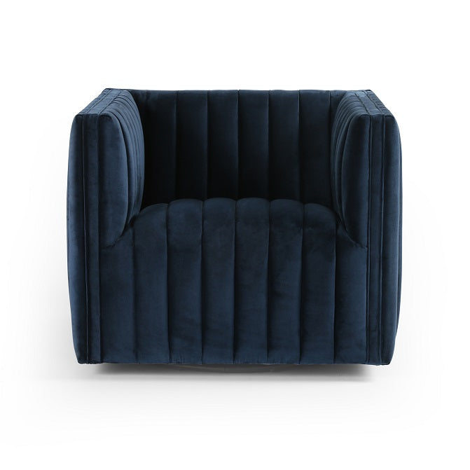 Augustus 32" Swivel Chair - Navy - Classic Carolina Home