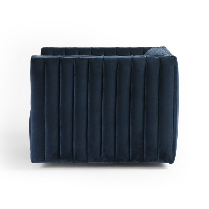 Augustus 32" Swivel Chair - Navy - Classic Carolina Home