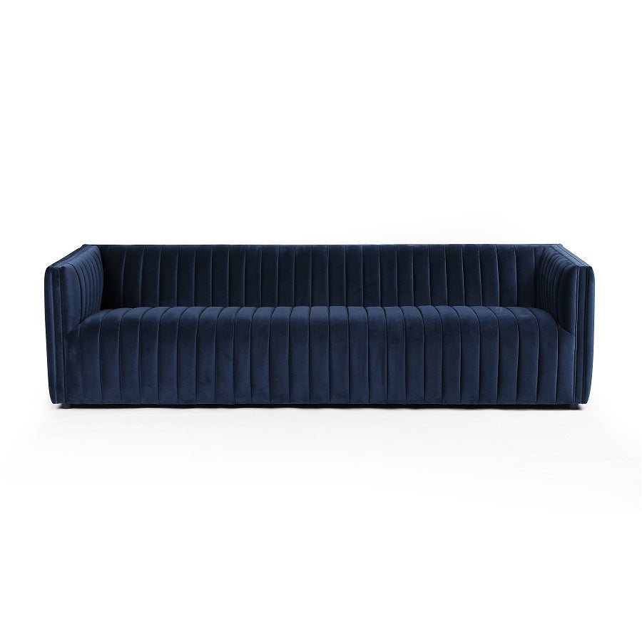 Augustus 97" Bench Seat Sofa - Navy - Classic Carolina Home