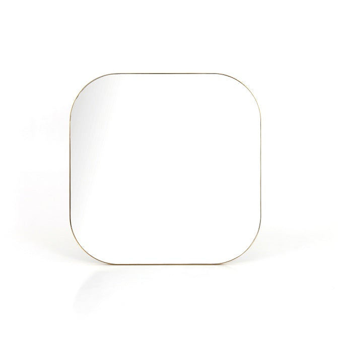 Bellvue 47" Square Mirror - Polished Brass - Classic Carolina Home