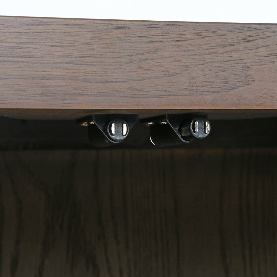 Modena 91" Walnut + Brass Sideboard - Classic Carolina Home