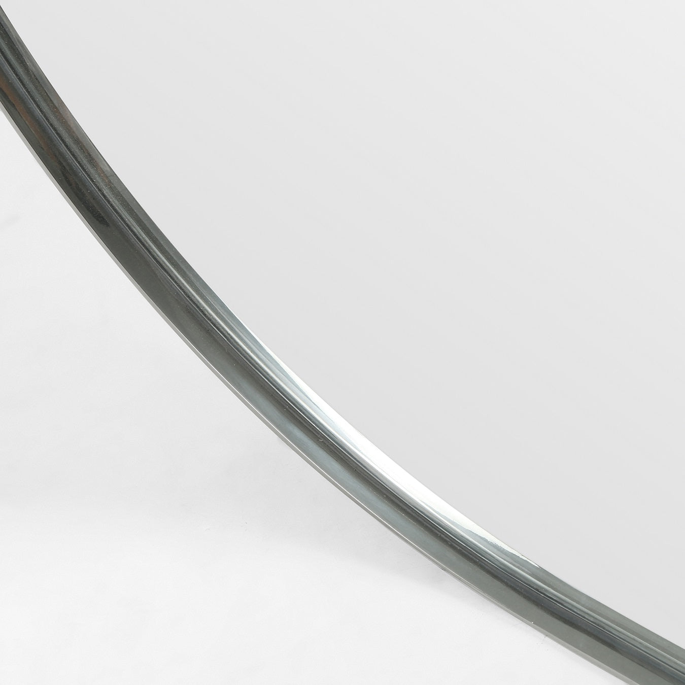 Bellvue 47" Square Mirror - Shiny Steel - Classic Carolina Home