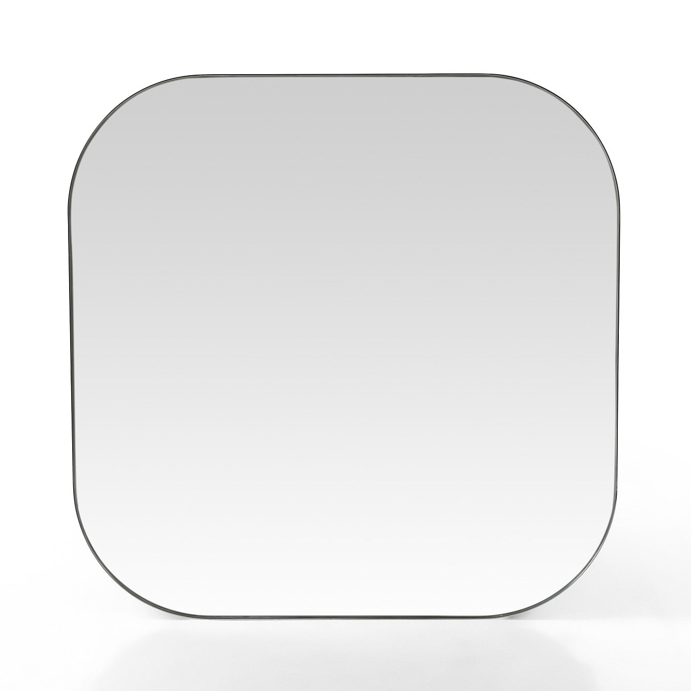 Bellvue 47" Square Mirror - Shiny Steel - Classic Carolina Home