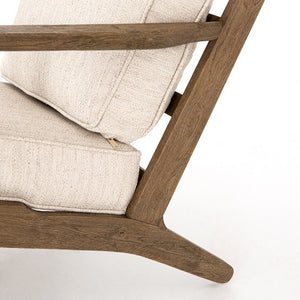 Britt 28" Lounge Chair - Natural + Grey Oak - Classic Carolina Home