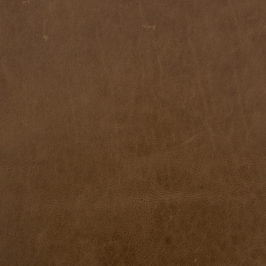 Beaufort 72" Top Grain Leather + Iron Bench - Warm Taupe Dakota - Classic Carolina Home