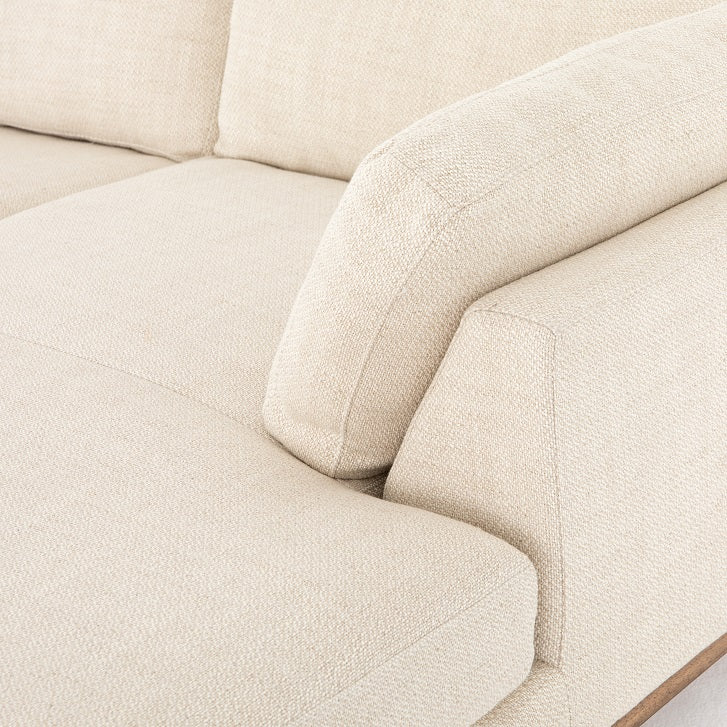 Tate 125" Sectional w/Chaise - Taupe - Classic Carolina Home