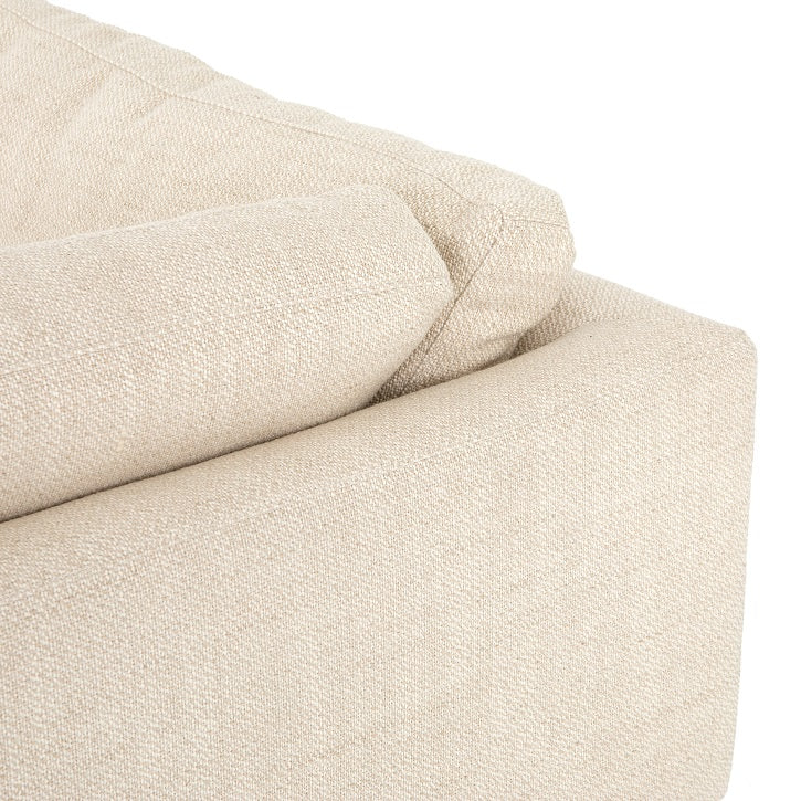 Tate 125" Sectional w/Chaise - Taupe - Classic Carolina Home