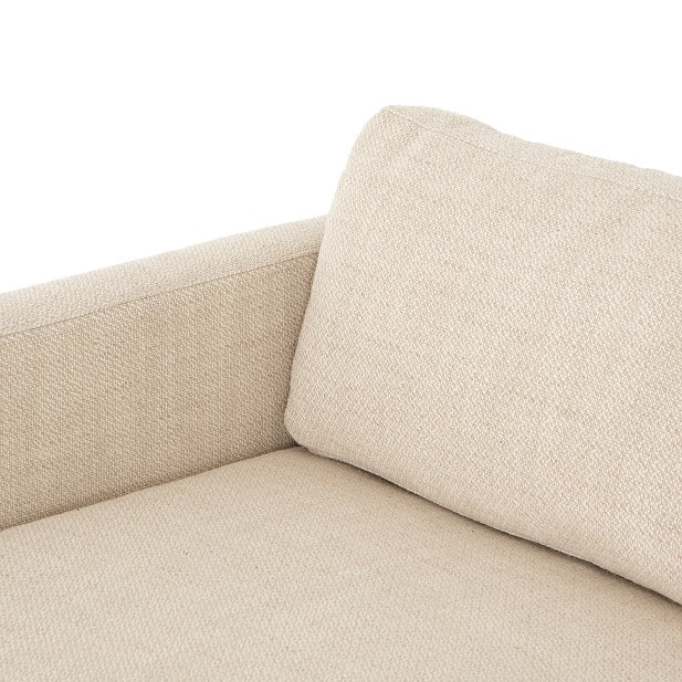 Tate 125" Sectional w/Chaise - Taupe - Classic Carolina Home