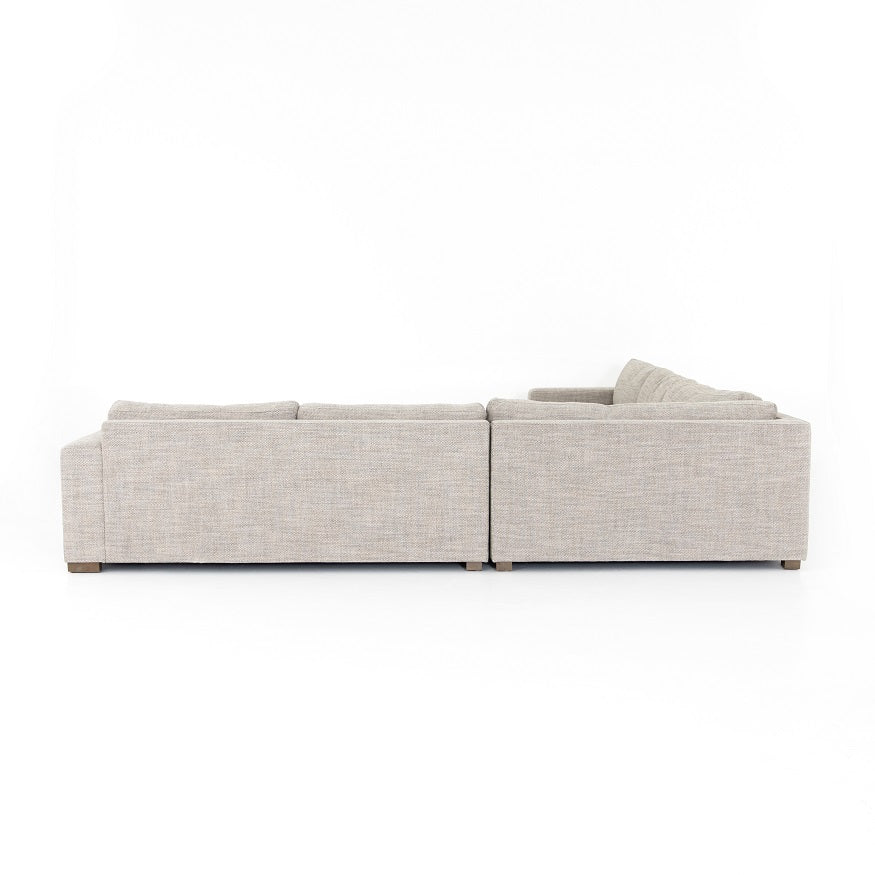 Manassas 138" Bench Seat Sectional - Quick Sand - Classic Carolina Home