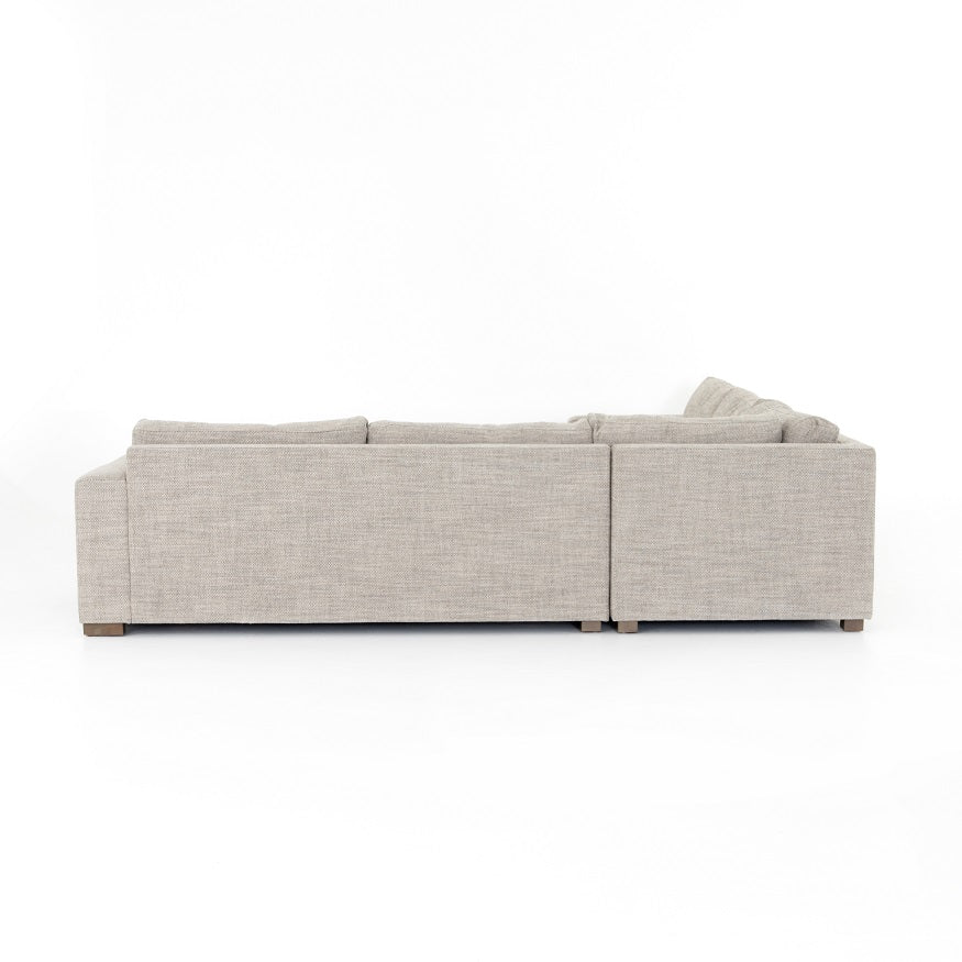Manassas 118" Bench Seat Sectional - Quick Sand - Classic Carolina Home