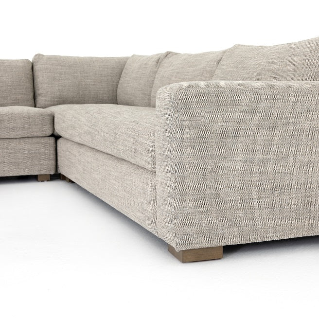 Manassas 118" Bench Seat Sectional - Quick Sand - Classic Carolina Home