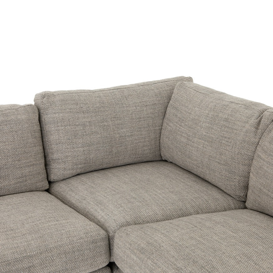 Manassas 118" Bench Seat Sectional - Quick Sand - Classic Carolina Home