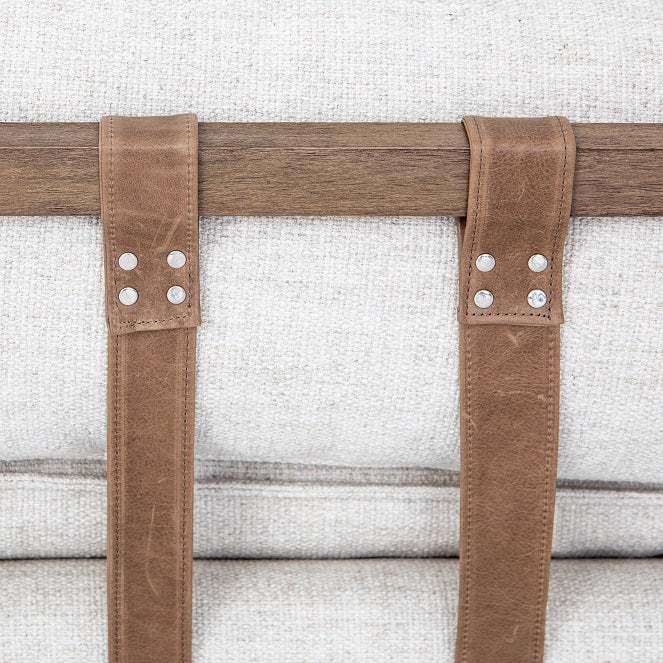 Kelly 85" Chaise - Cream - Classic Carolina Home