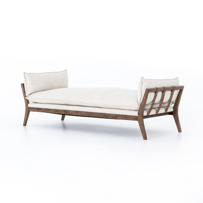 Kelly 85" Chaise - Cream - Classic Carolina Home