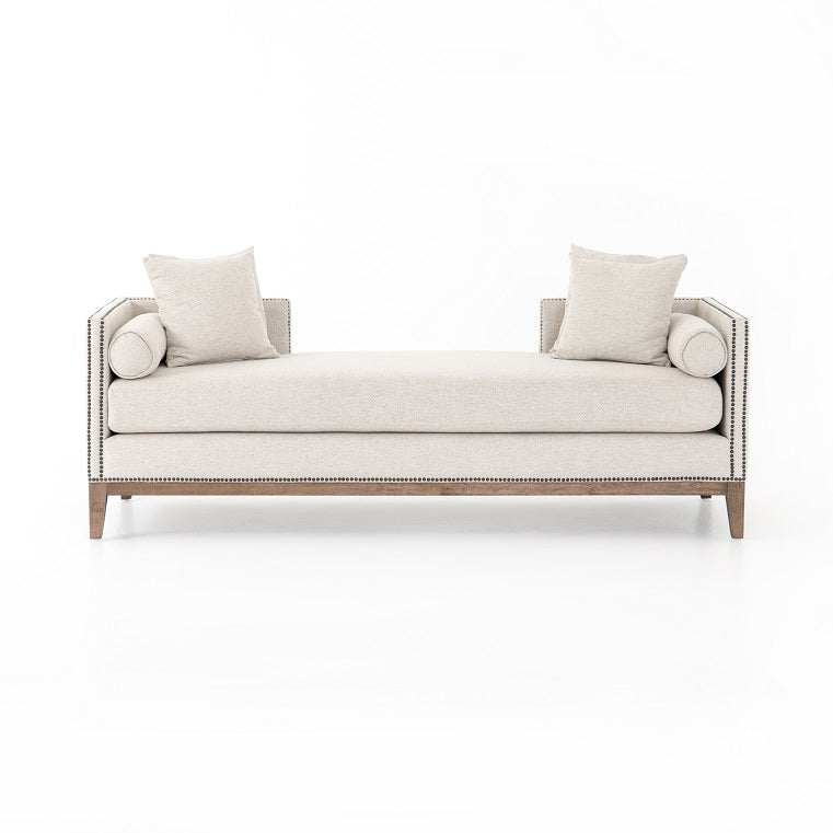 Marci 83" Double Chaise - Platinum - Classic Carolina Home