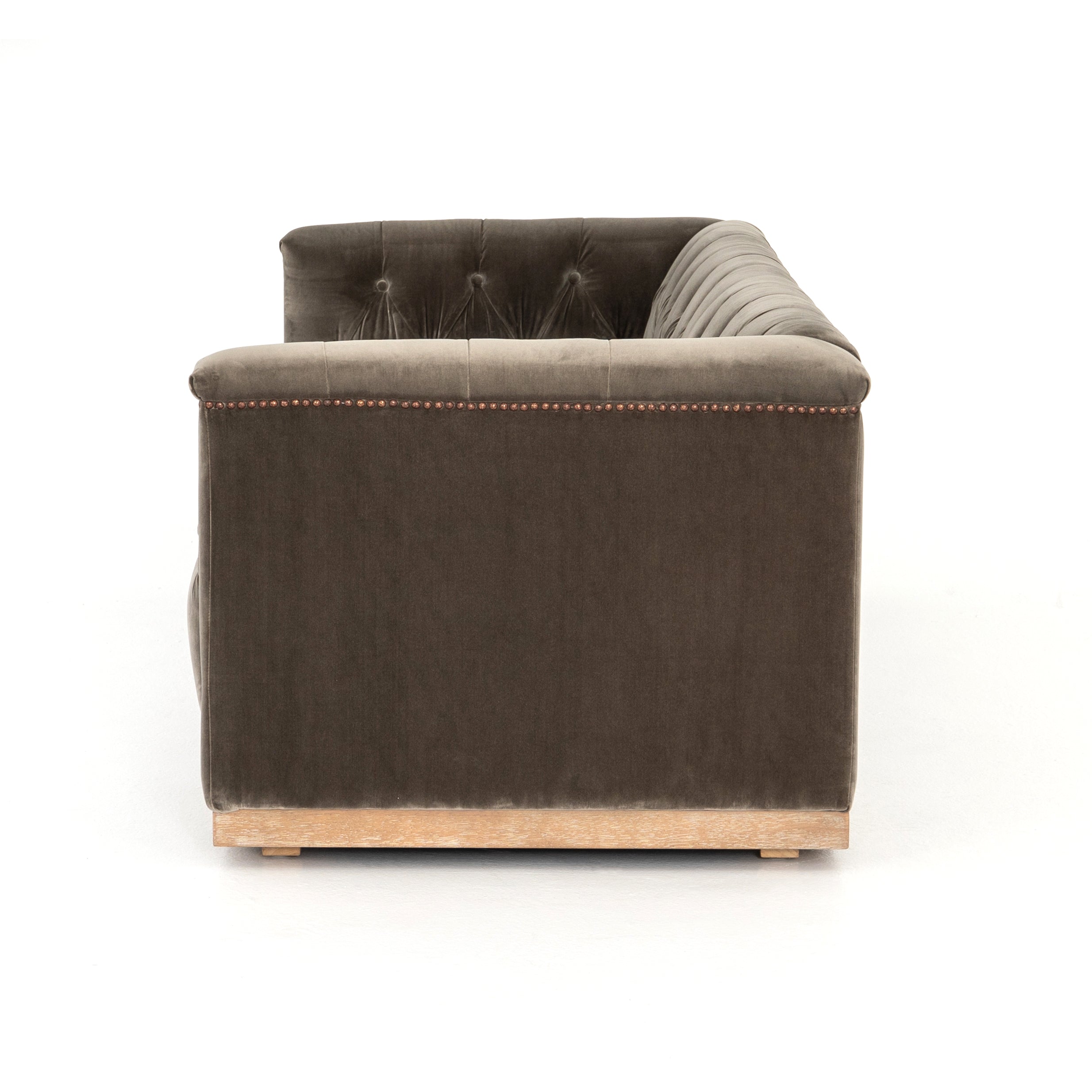 Maxine 95" Tufted Bench Seat Sofa - Birch - Classic Carolina Home