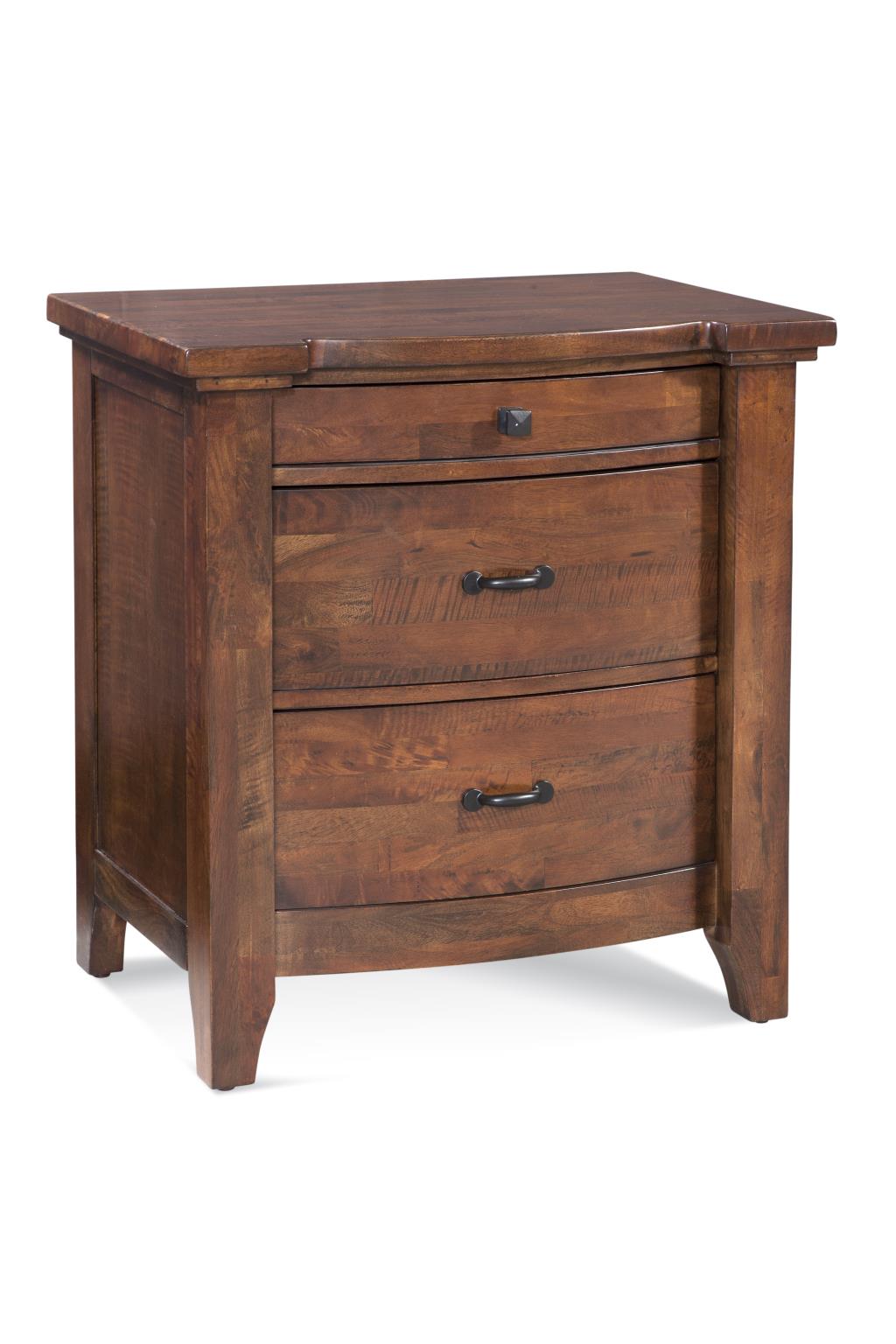 Cashiers 28" Mahogany 3 Drawer Nightstand - Cocoa - Classic Carolina Home