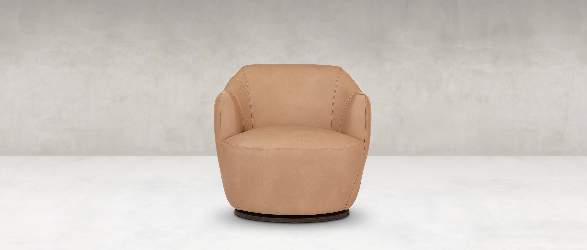 Wendy Express Ship 31" Top Grain Leather Swivel Chair