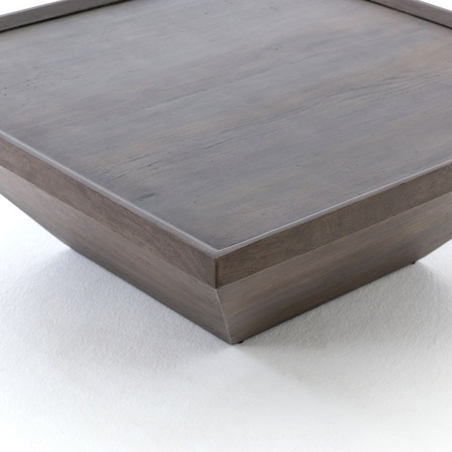 Dirk 42" Square Coffee Table - Coal Gray - Classic Carolina Home