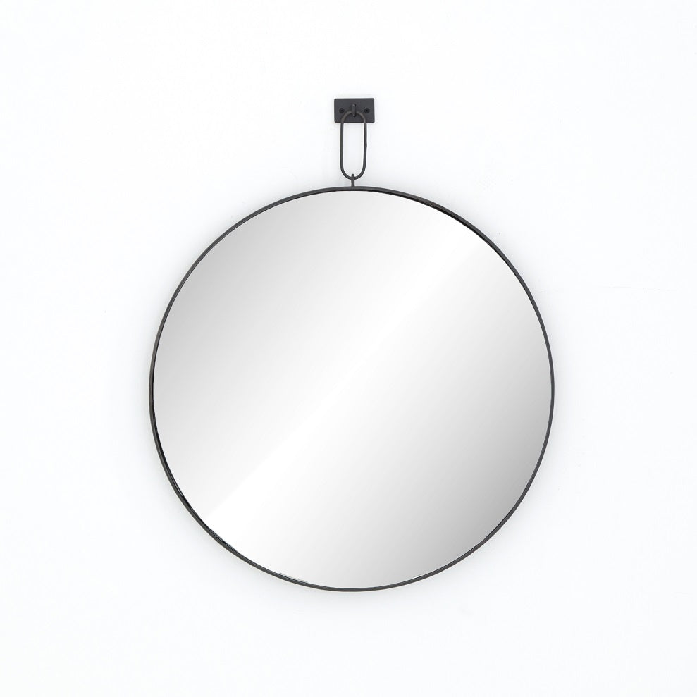 Vina 30" Mirror - Antiqued Iron - Classic Carolina Home