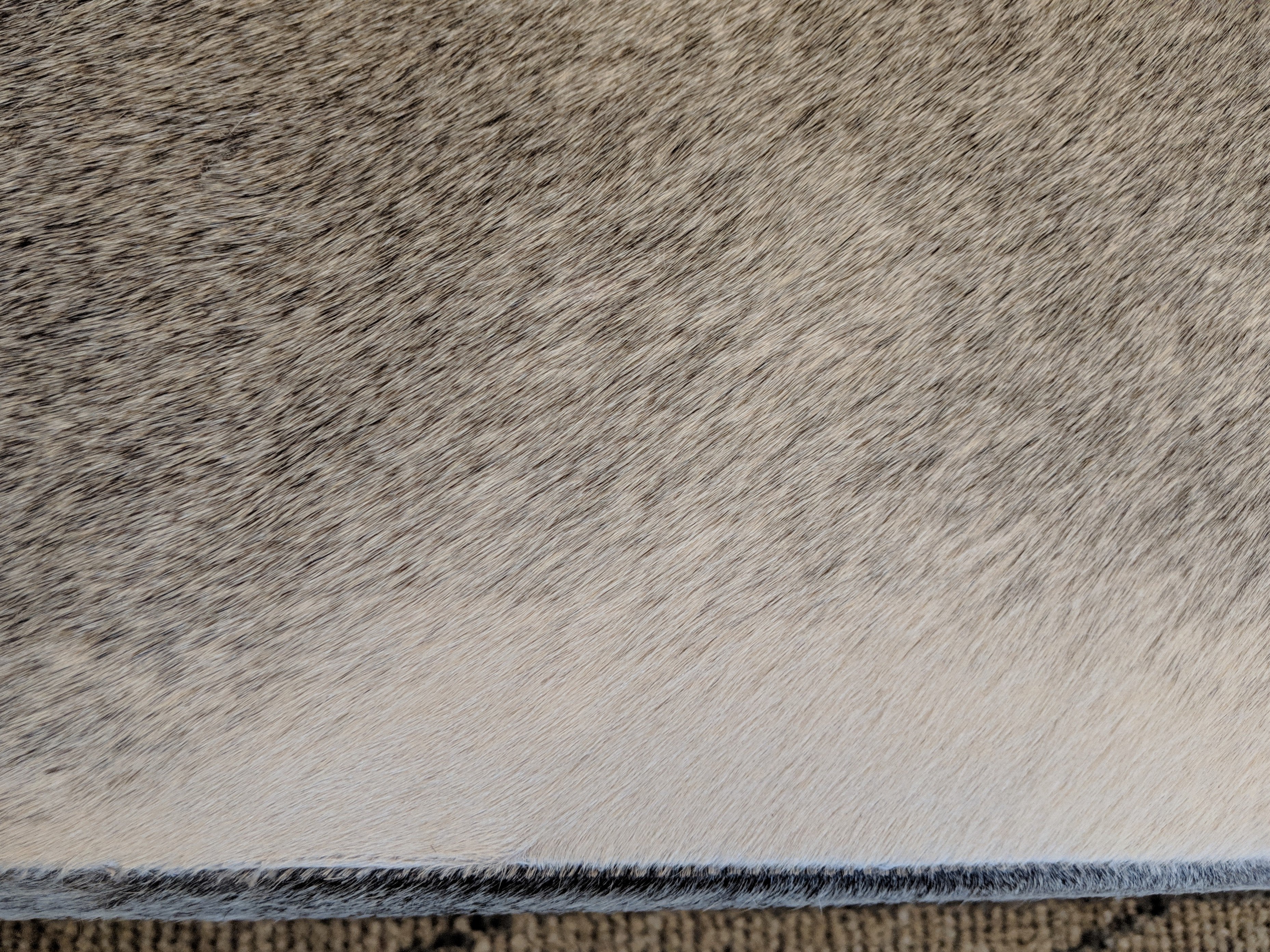 Phoenix 40" Top Grain Leather Ottoman - Frost - Classic Carolina Home