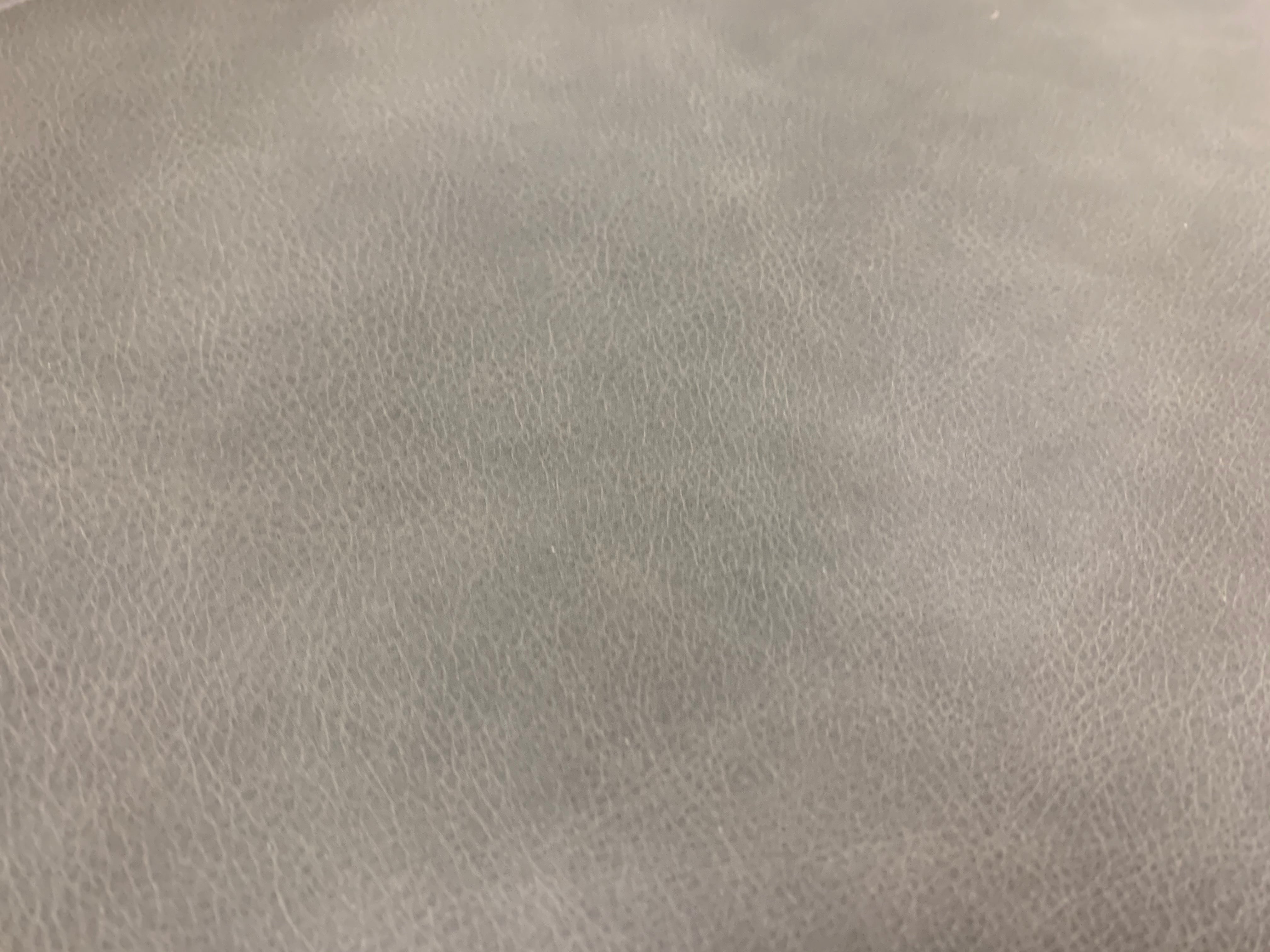 Willis 119” x 94” Top Grain Leather Sofa + Bumper Chaise - Pewter