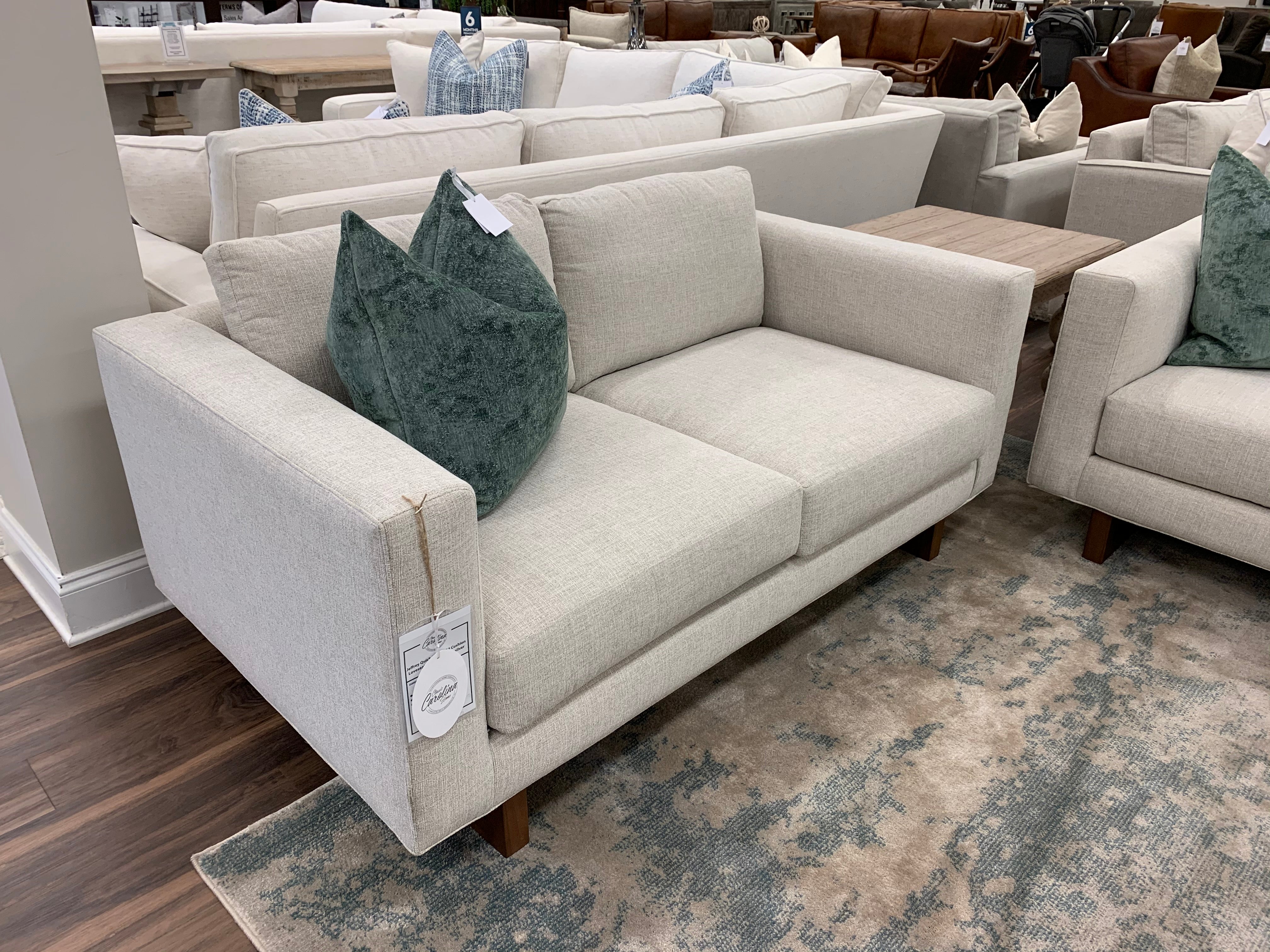 Jeffrey Quick Ship 63" 2 Cushion Loveseat - Crypton Quicksilver