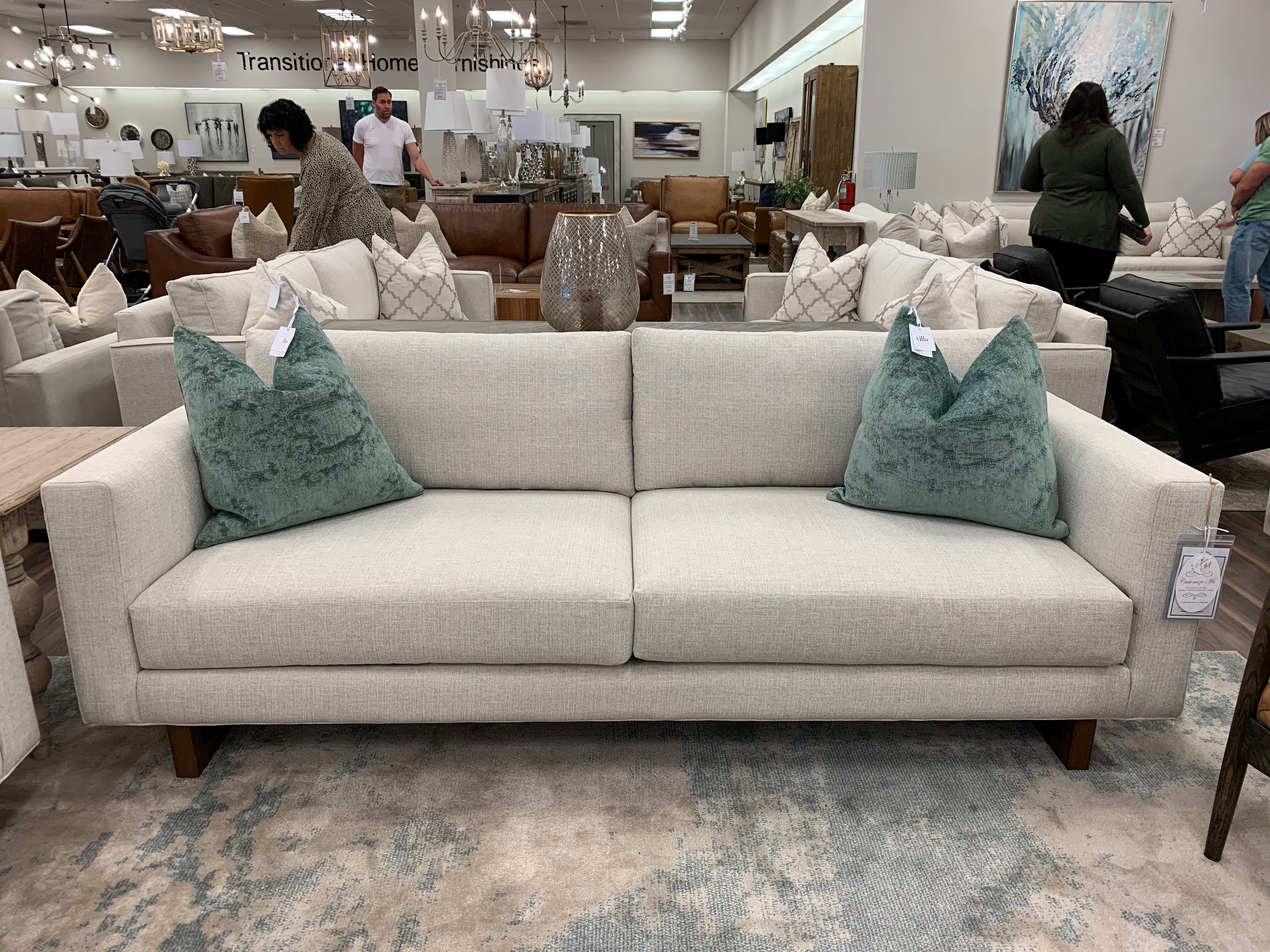 Jeffrey Quick Ship 90" 2 Cushion Sofa - Crypton Quicksilver