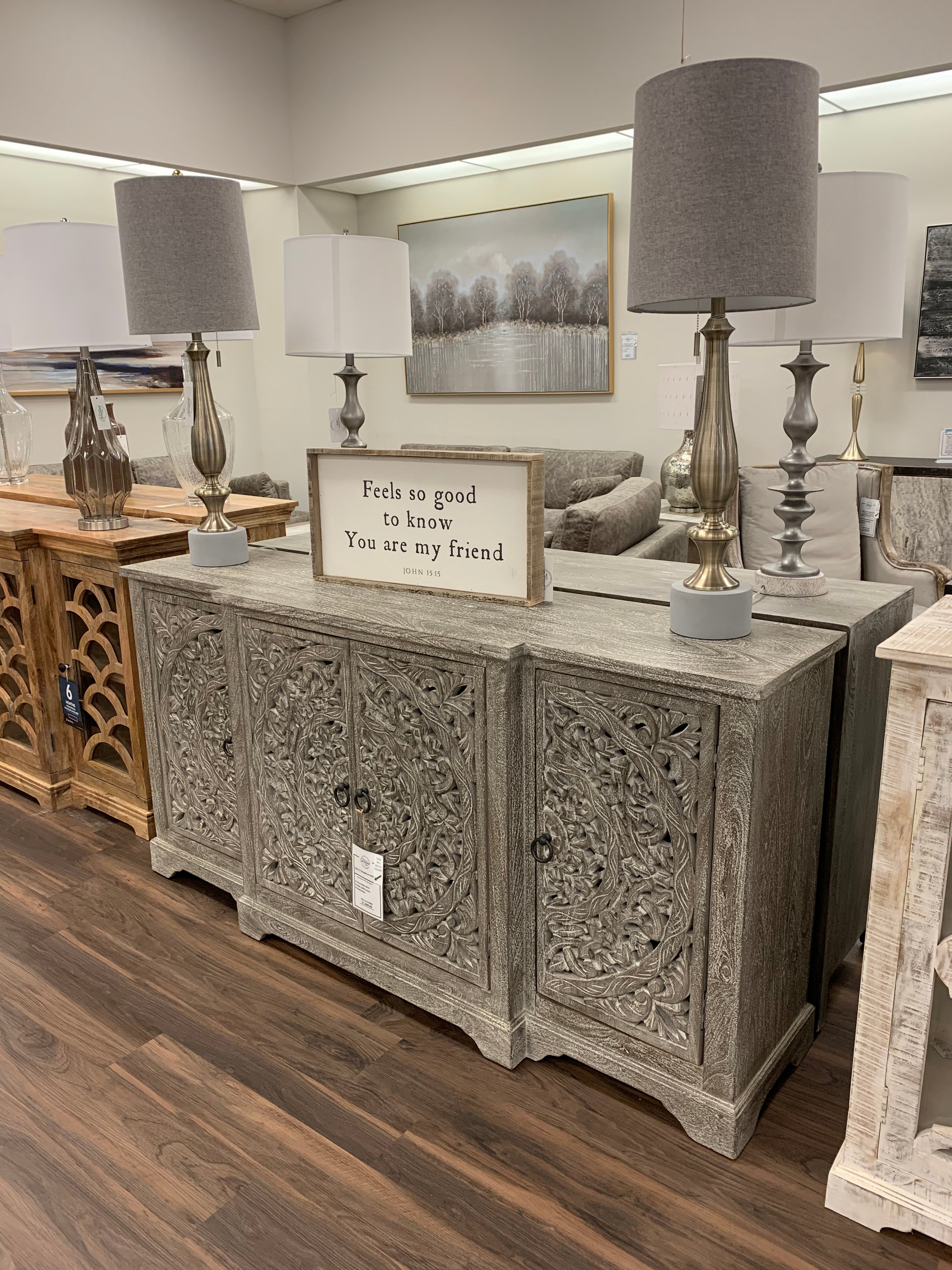 Kara 72" 4 Door Breakfront Sideboard