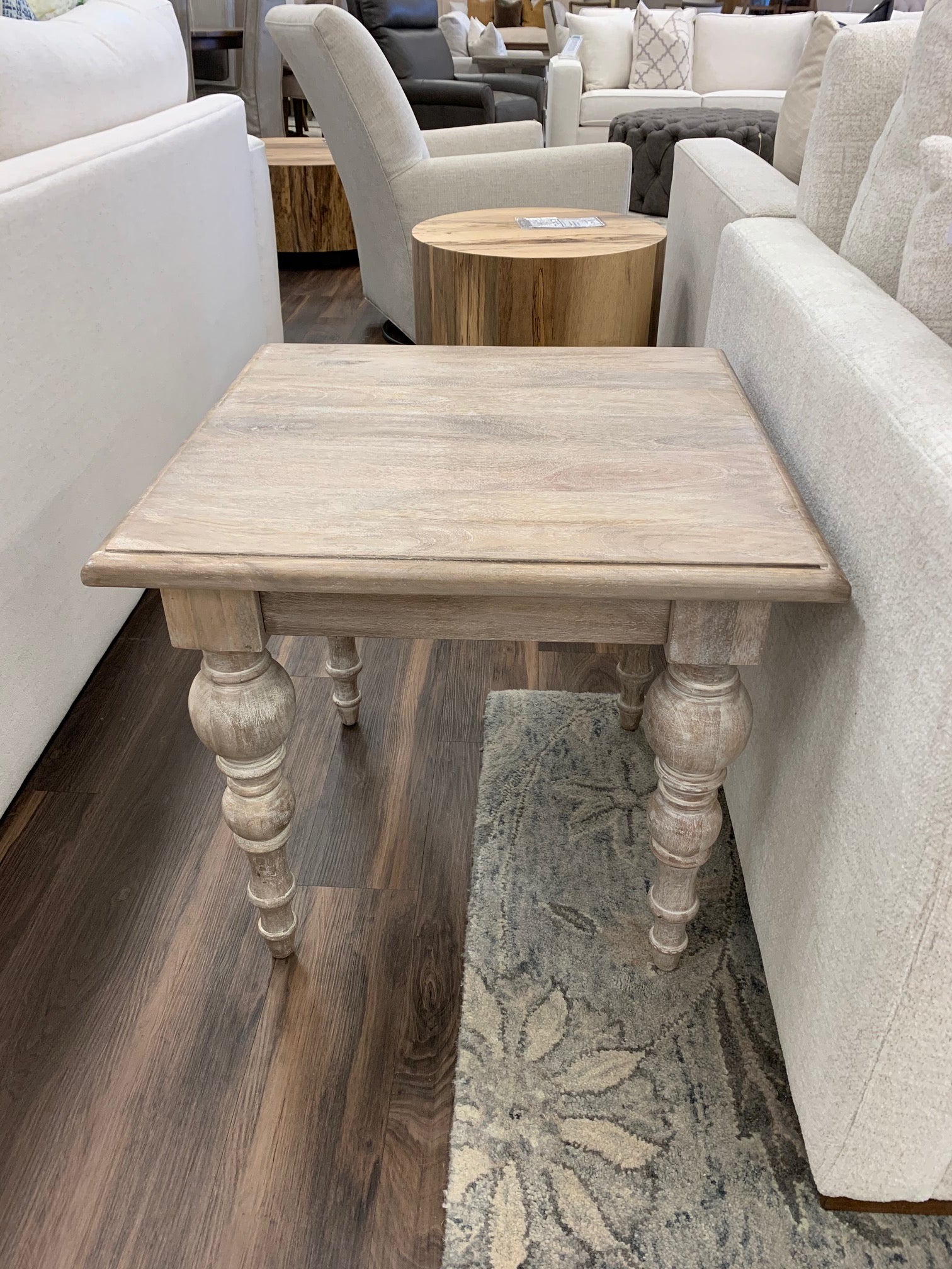 Salem 24" End Table - New White Wash