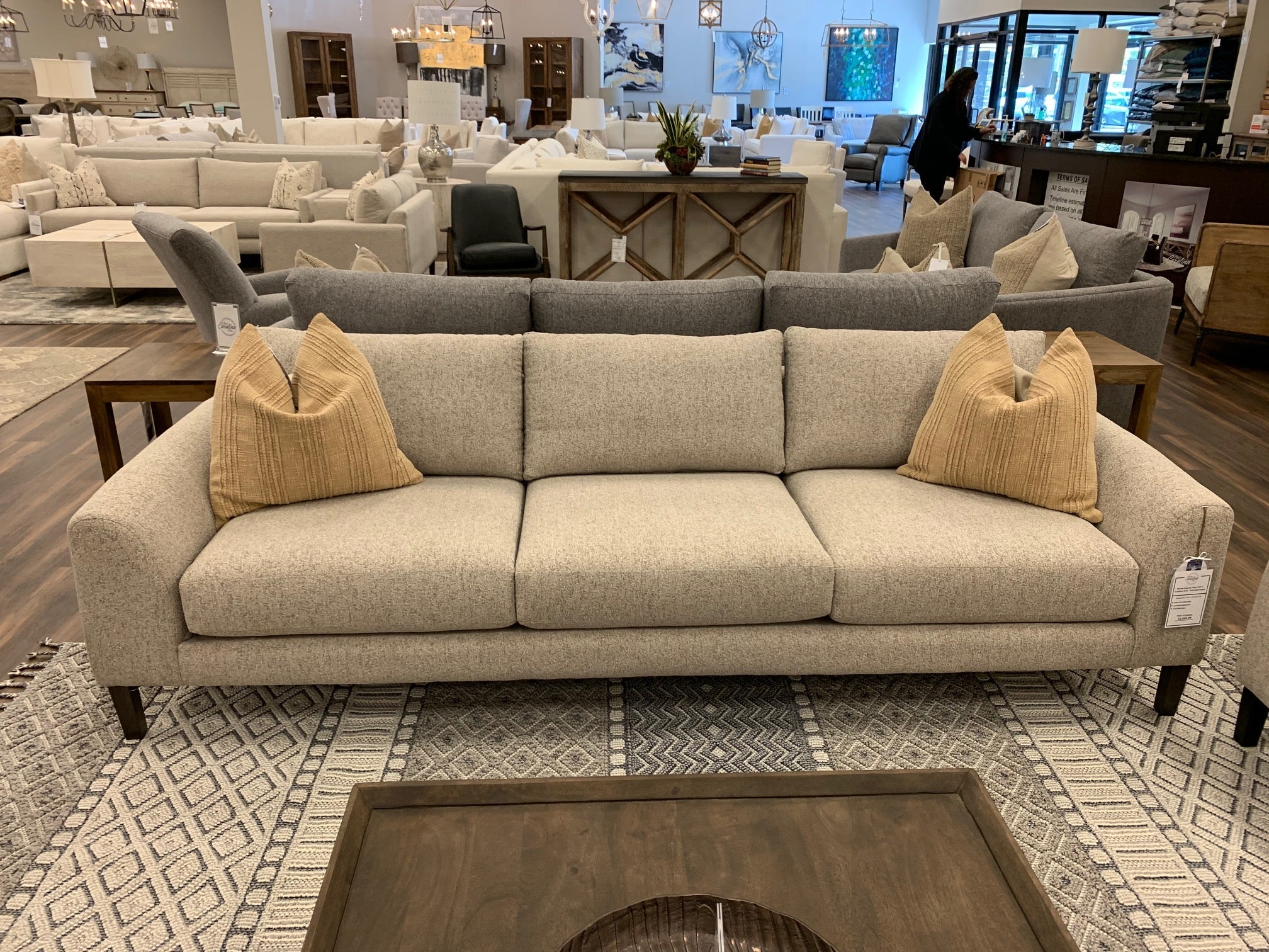 Monte Express Ship 67" 2 Cushion Loveseat - Textured Taupe