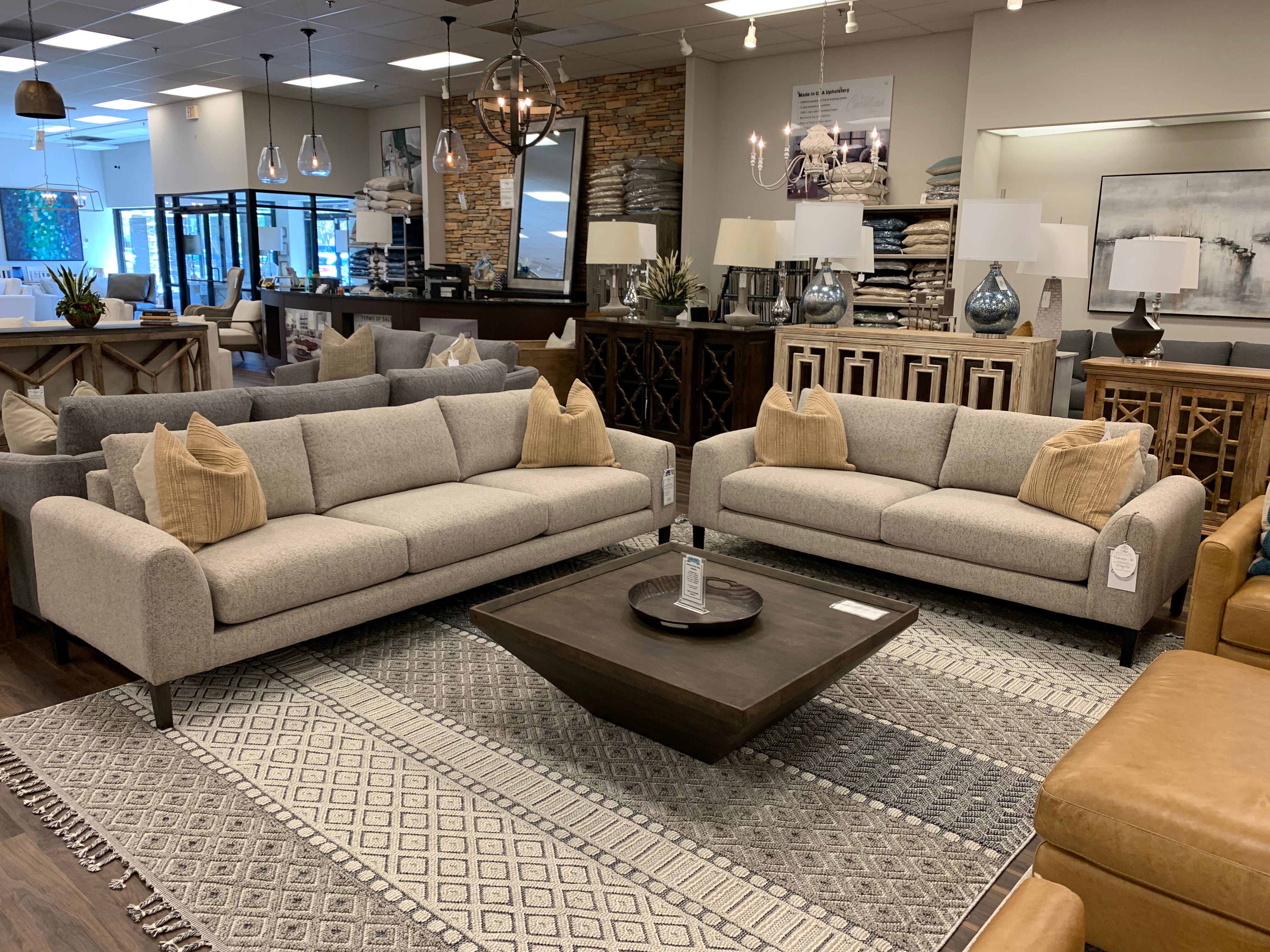 Monte Express Ship 104" 3 Cushion Sofa - Textured Taupe