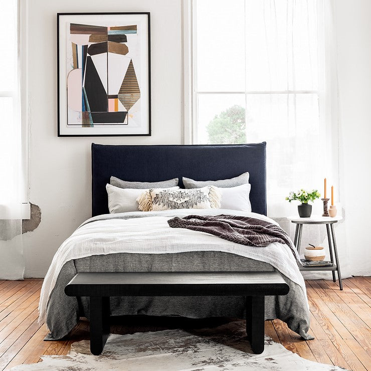 Larkspur 20" Steel + Marble Nightstand - Classic Carolina Home