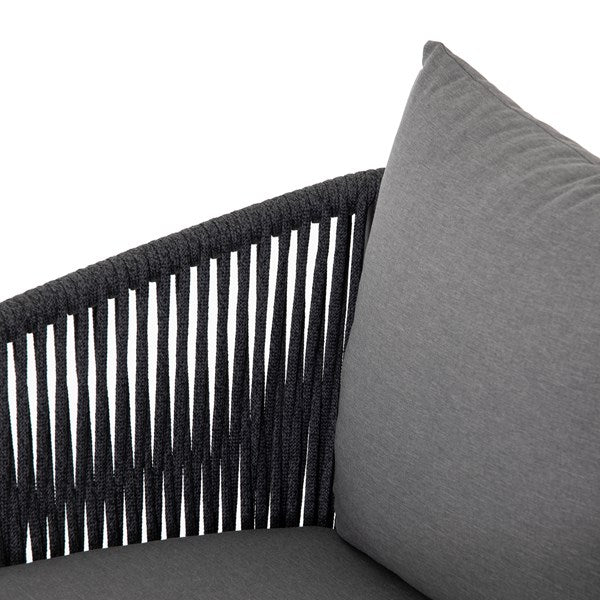 Tarek 33" Outdoor Chair - Sunbrella Gray + Charcoal - Classic Carolina Home