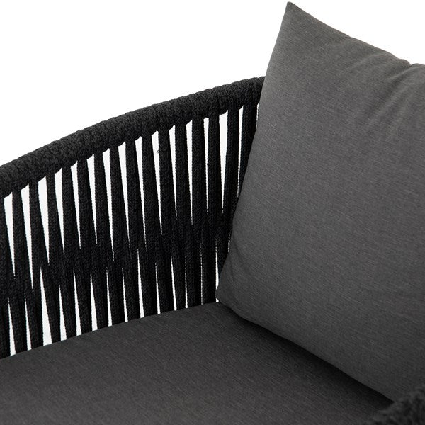 Tarek 26" Outdoor Dining Chair - Sunbrella Gray + Charcoal - Classic Carolina Home