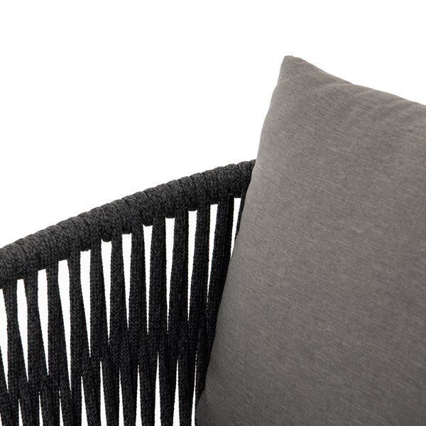 Tarek 22" Outdoor Counter Stool - Sunbrella Gray + Charcoal - Classic Carolina Home